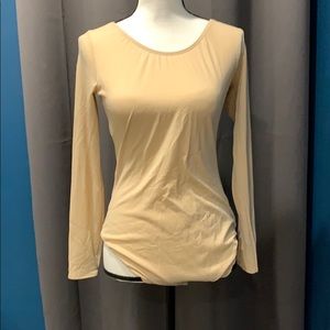 Body Weappers Nude Long Sleeve Leotard Size XL